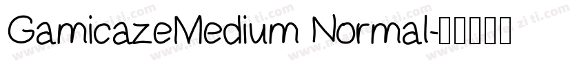 GamicazeMedium Normal字体转换